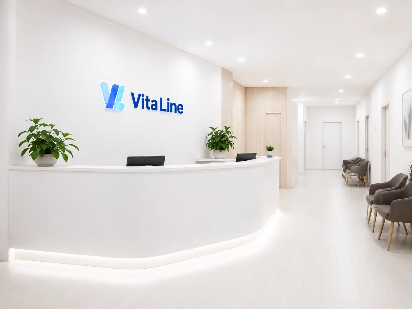 Ресепшен клиники VitaLine